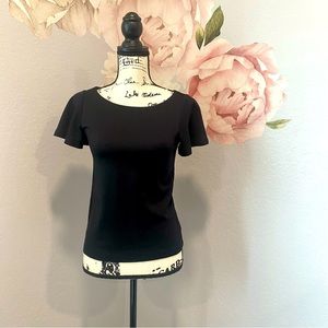 Ann Taylor Flutter Sleeve Top